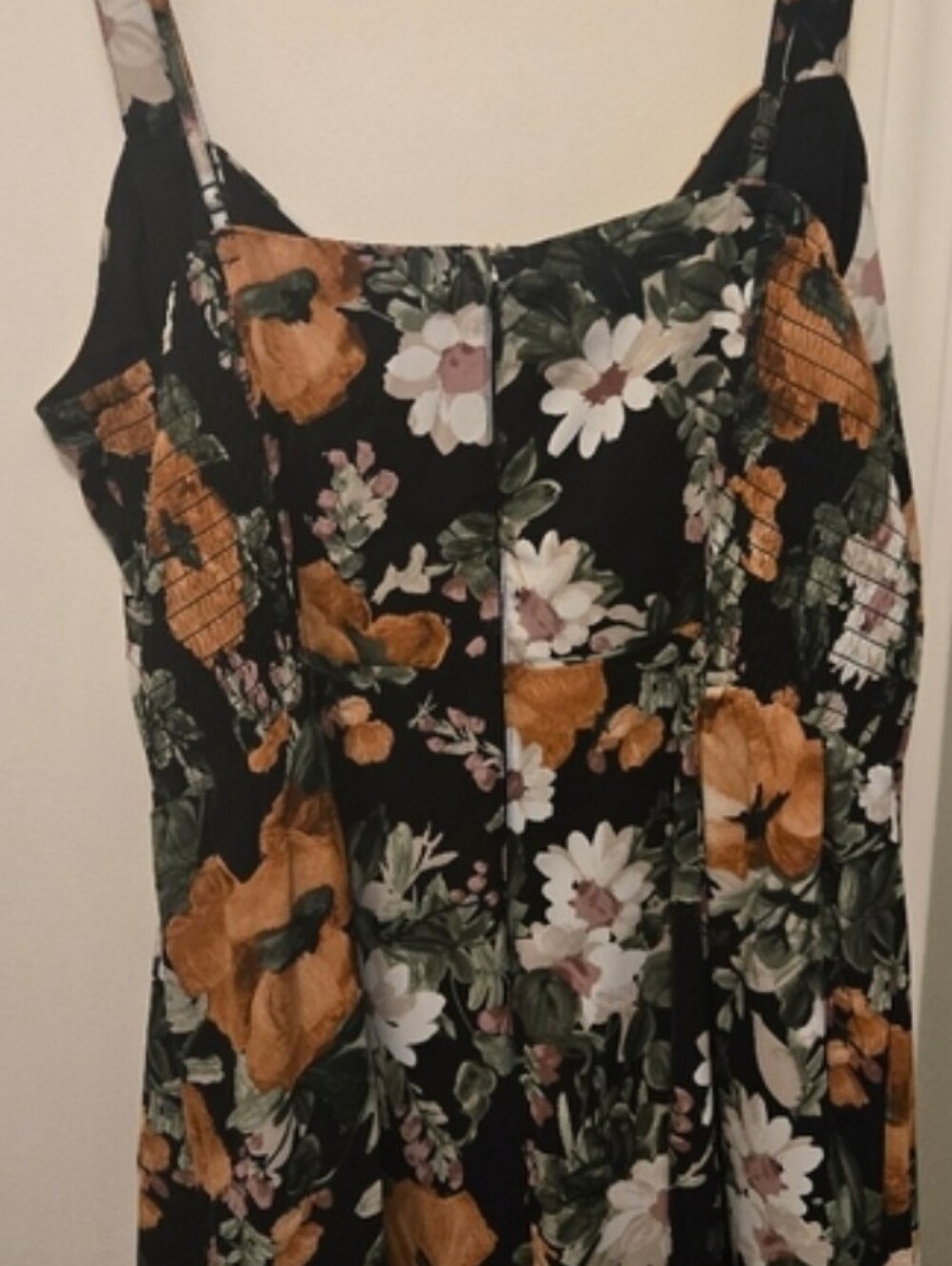 Abecrombie & Fitch Floral Drama Tiered Maxi Dress Size Medium Black & Floral - Picture 12 of 13